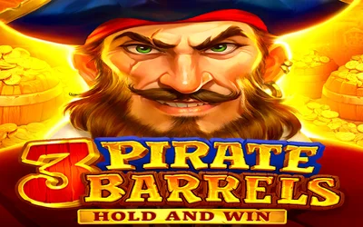3 Pirate Barrels: Hold and Win social slot visual